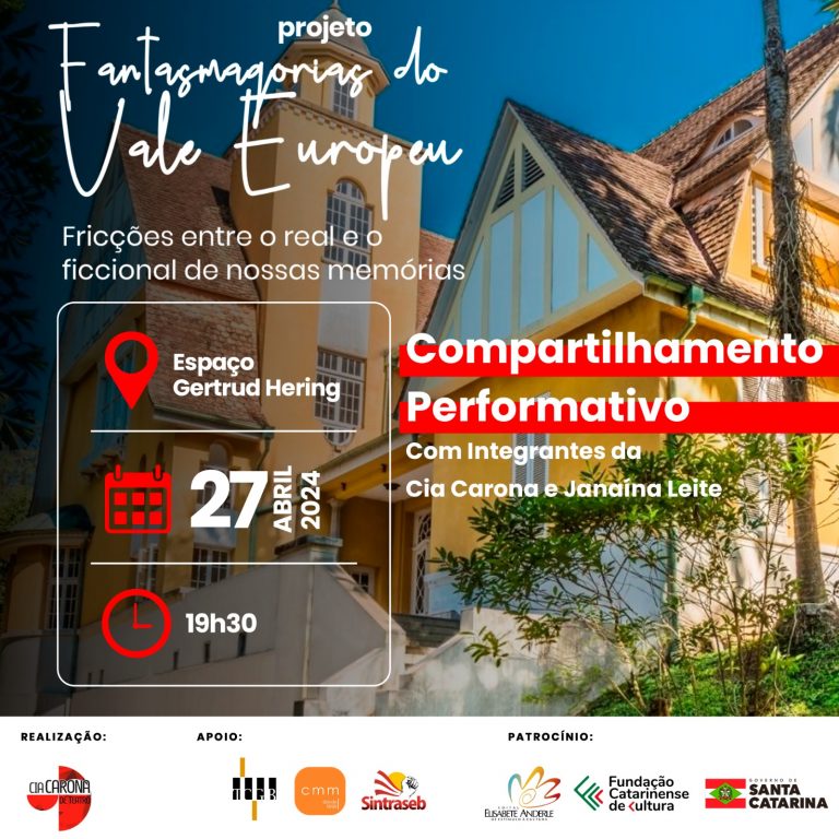 Compartilhamento Performativo – Cia Carona de Teatro – Blumenau-SC